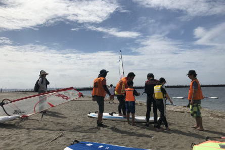2019　第7回検見川ビーチフェスタ　マリンスポーツ体験教室ウインドサーフィン