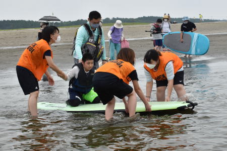 2021ハンディキャップを持つ子達のマリンスポーツ体験教室　千葉市検見川の浜