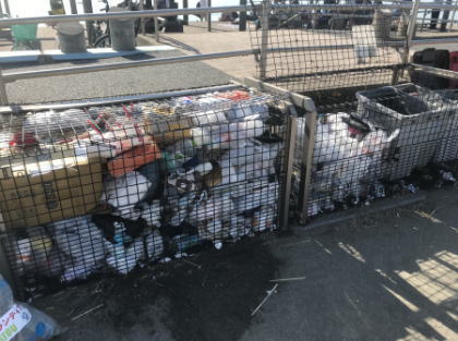 検見川の浜ゴミ箱現状 検見川の浜ゴミ箱現状