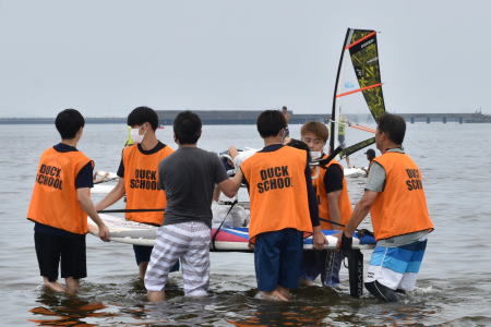 2021ハンディキャップを持つ子達のマリンスポーツ体験教室　千葉市検見川の浜
