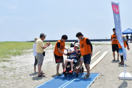 2021ハンディキャップを持つ子達のマリンスポーツ体験教室　千葉市検見川の浜