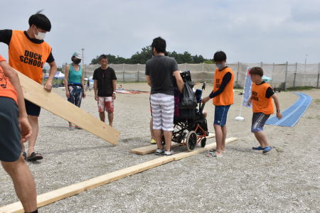 2021年ハンディキャップを持つ子達の海遊び体験教室